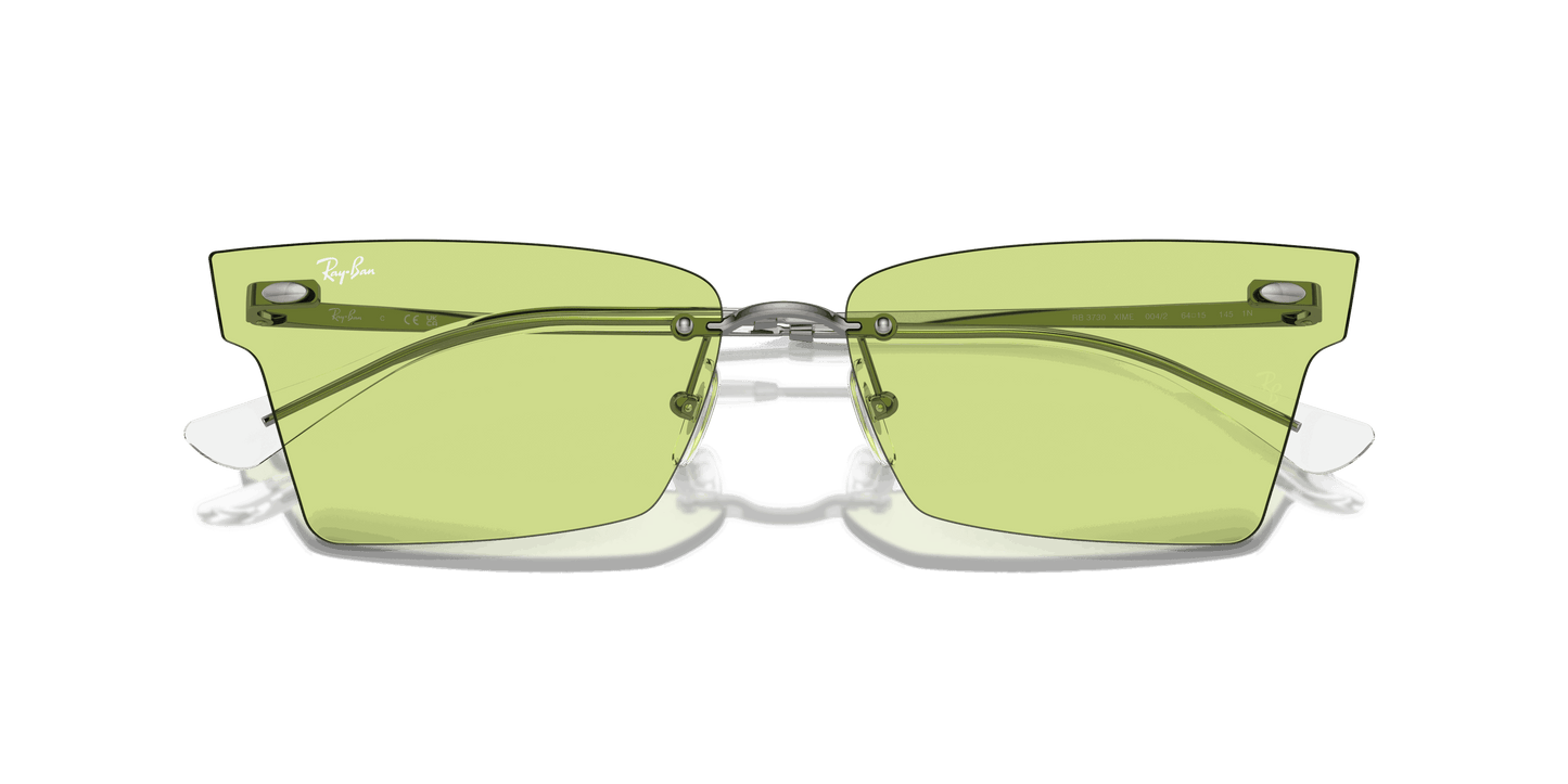 [Green Lenses, Polished Gunmetal Frame]
