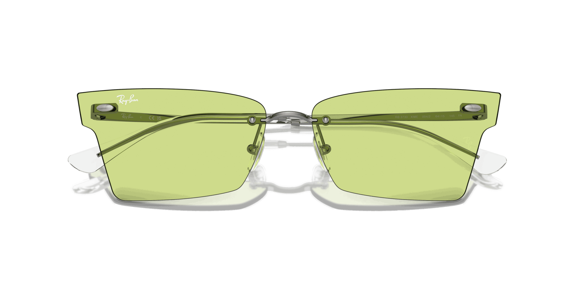 [Green Lenses, Polished Gunmetal Frame]