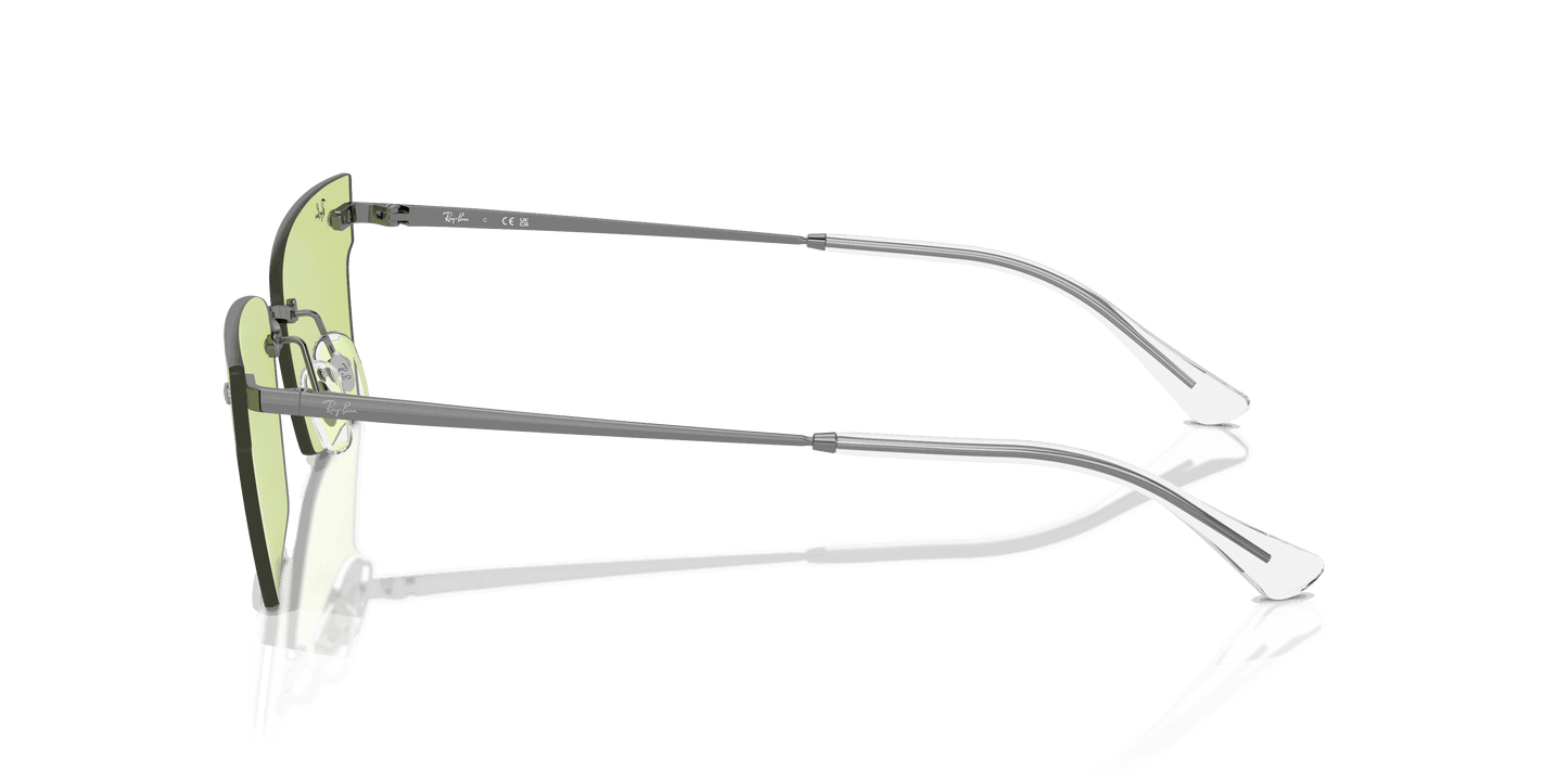 [Green Lenses, Polished Gunmetal Frame]