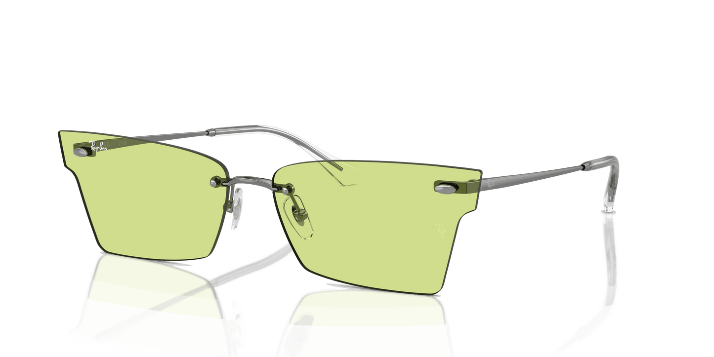 [Green Lenses, Polished Gunmetal Frame]