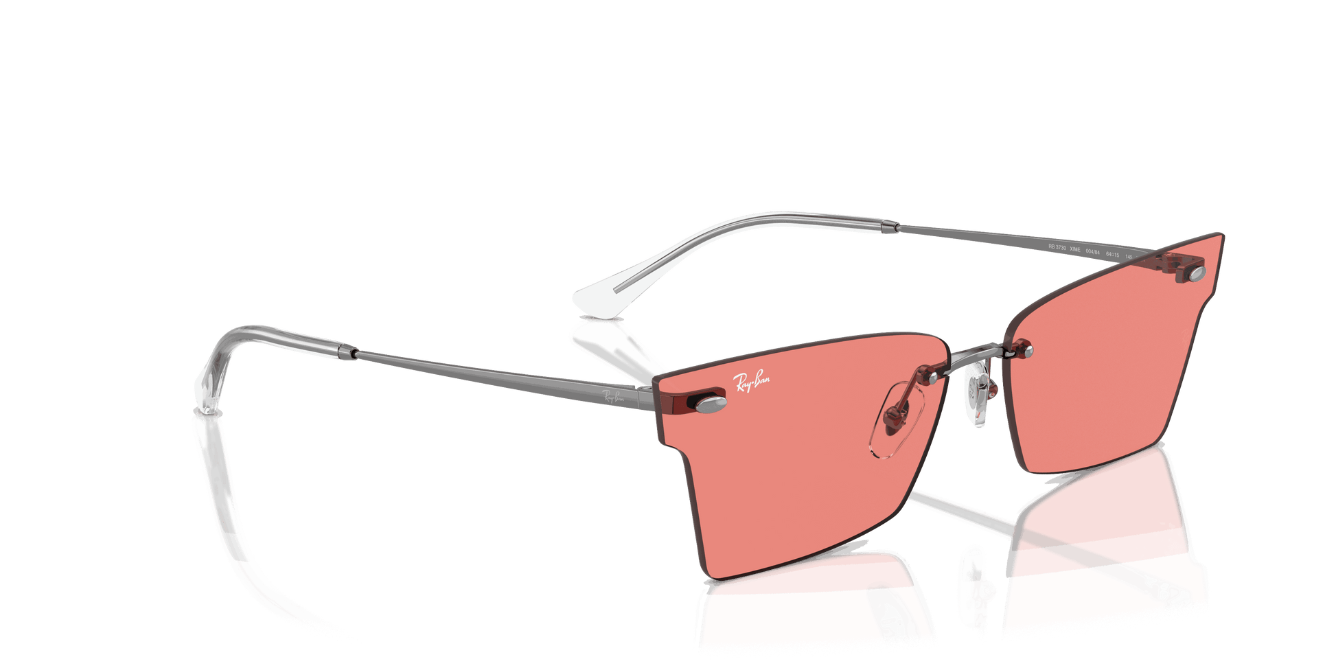 [Pink Lenses, Polished Gunmetal Frame]