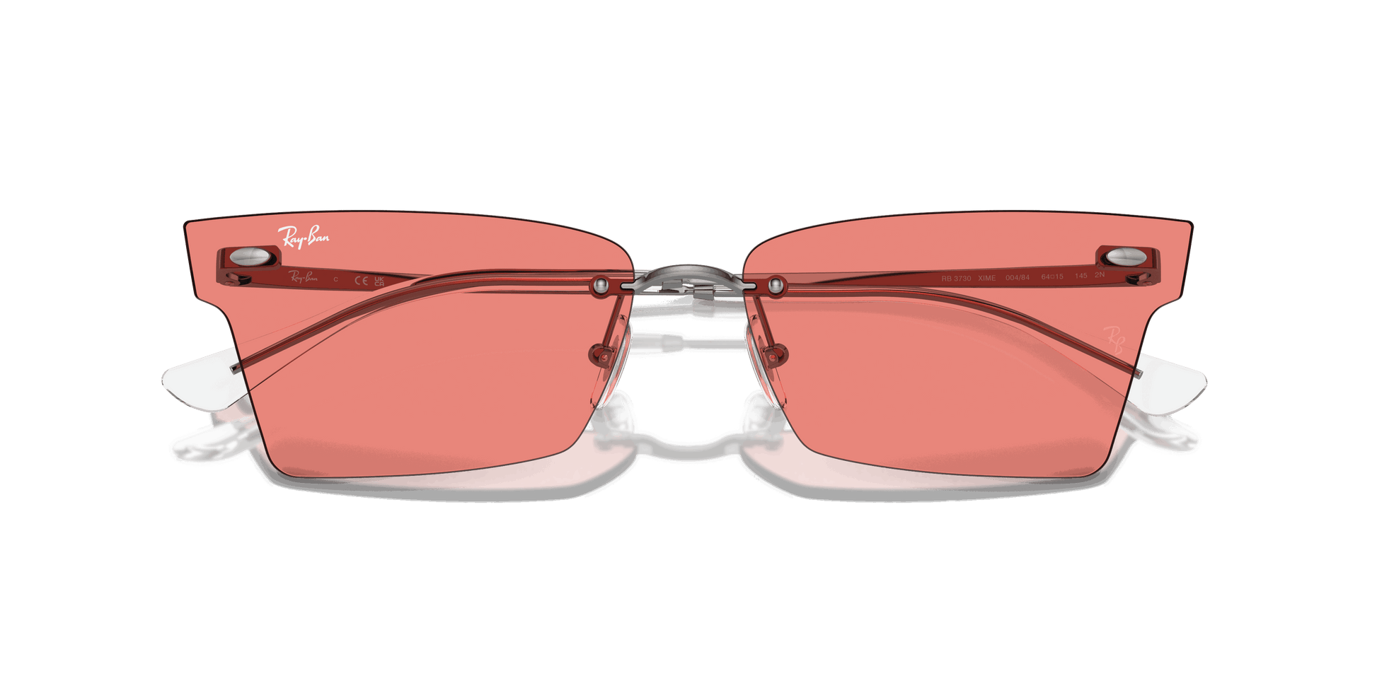 [Pink Lenses, Polished Gunmetal Frame]