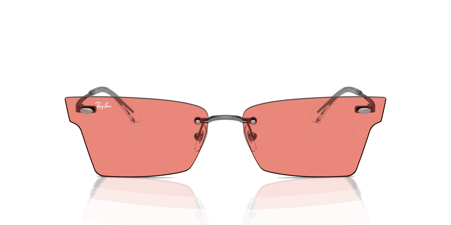 [Pink Lenses, Polished Gunmetal Frame]