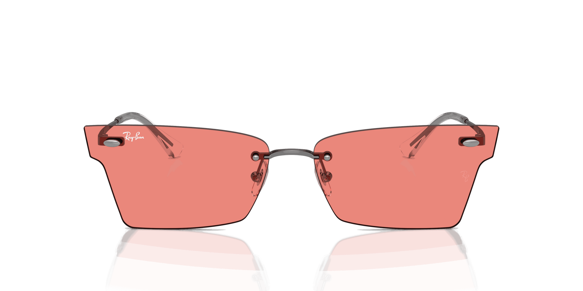[Pink Lenses, Polished Gunmetal Frame]