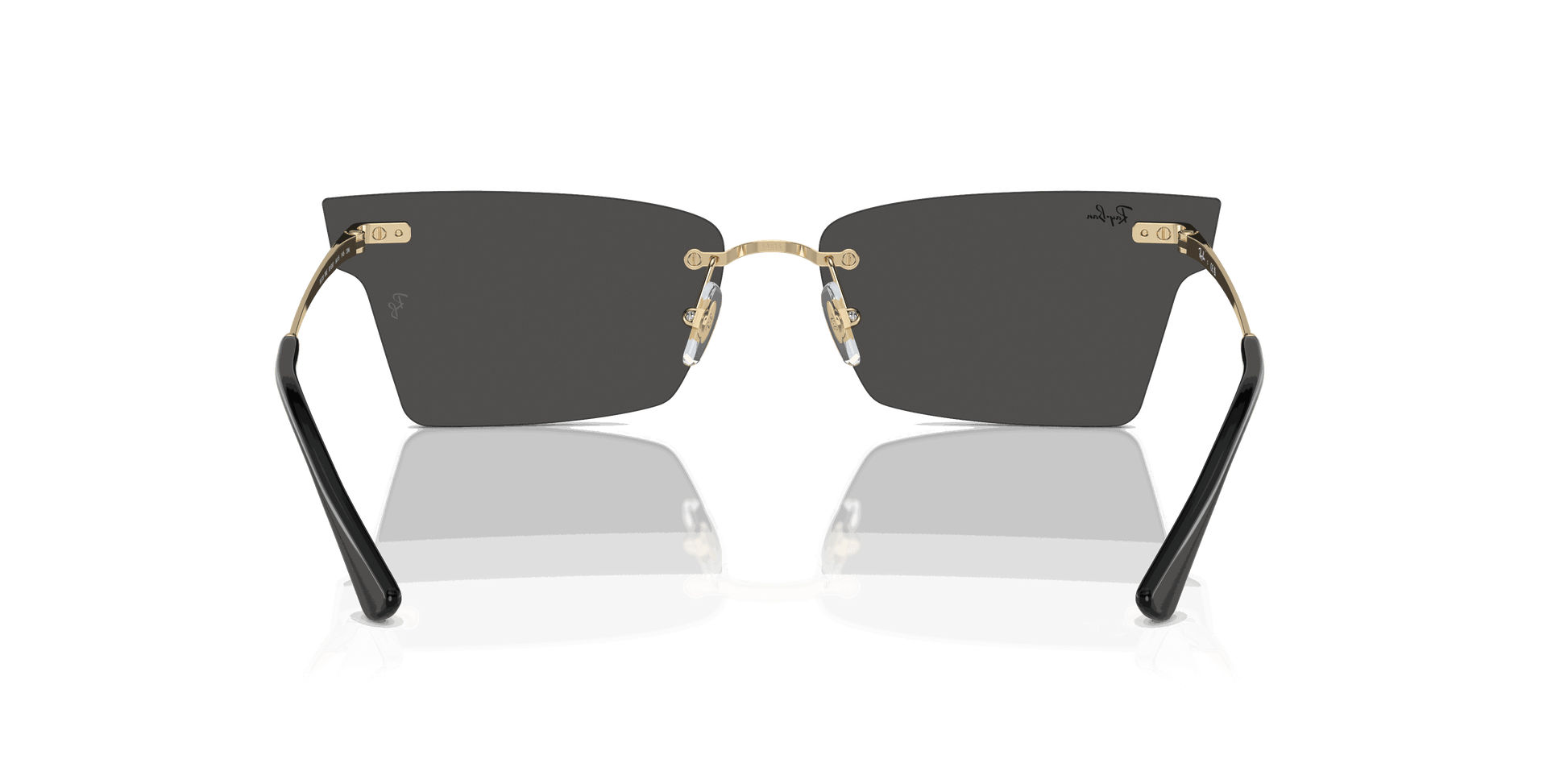[Dark Grey Lenses, Polished Light Gold Frame]