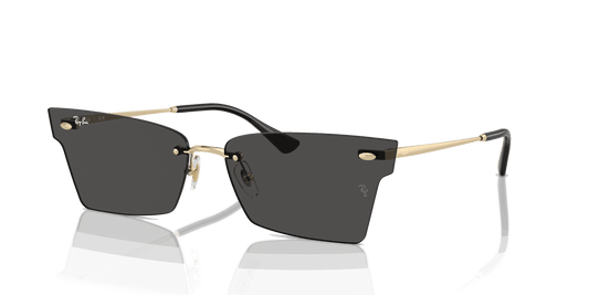 [Dark Grey Lenses, Polished Light Gold Frame]