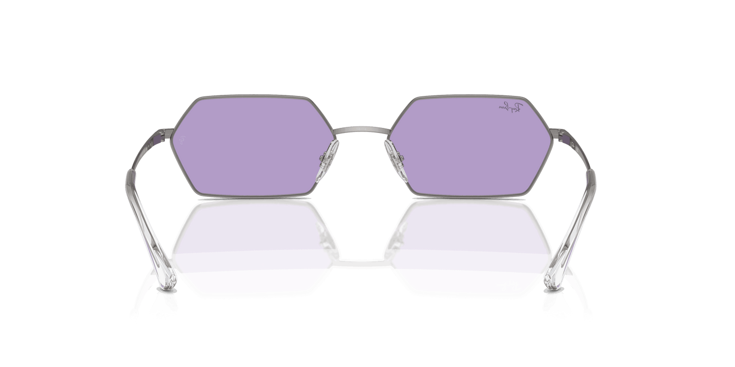 [Violet Lenses, Polished Gunmetal Frame]