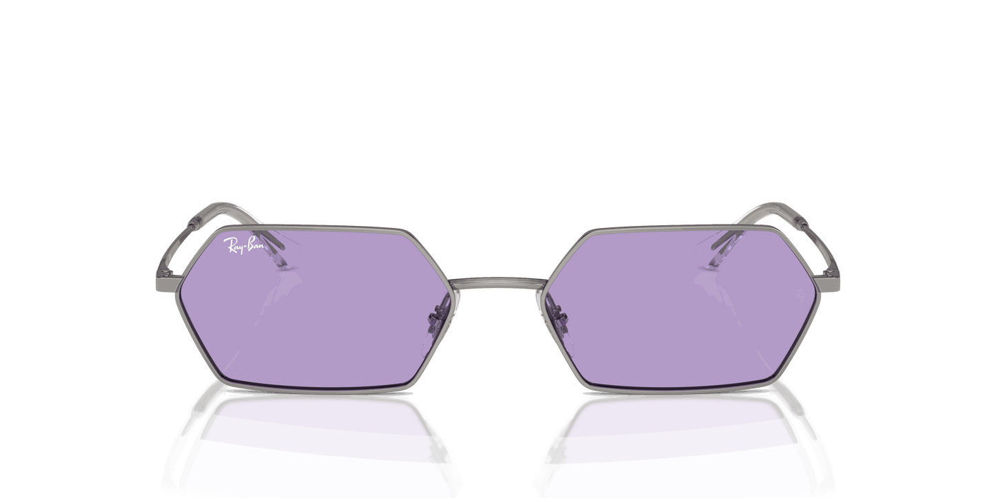 [Violet Lenses, Polished Gunmetal Frame]