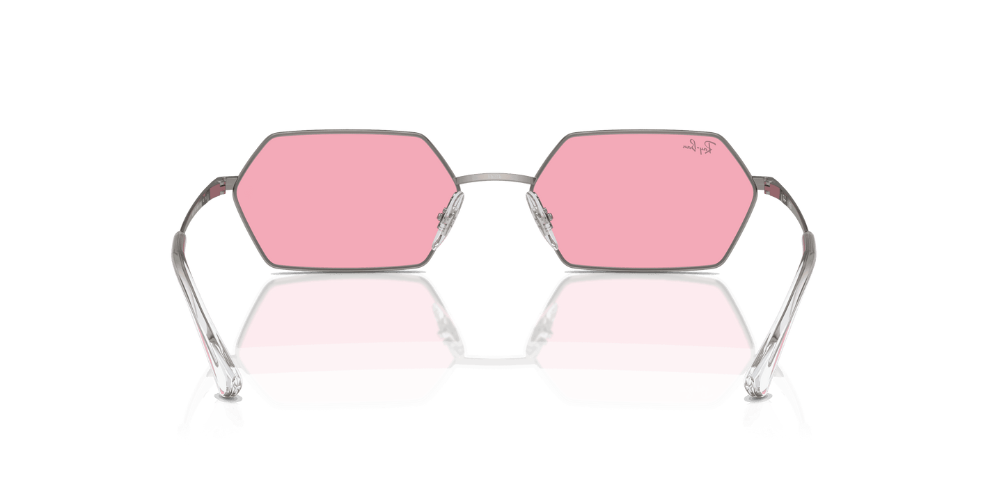 [Pink Lenses, Polished Gunmetal Frame]