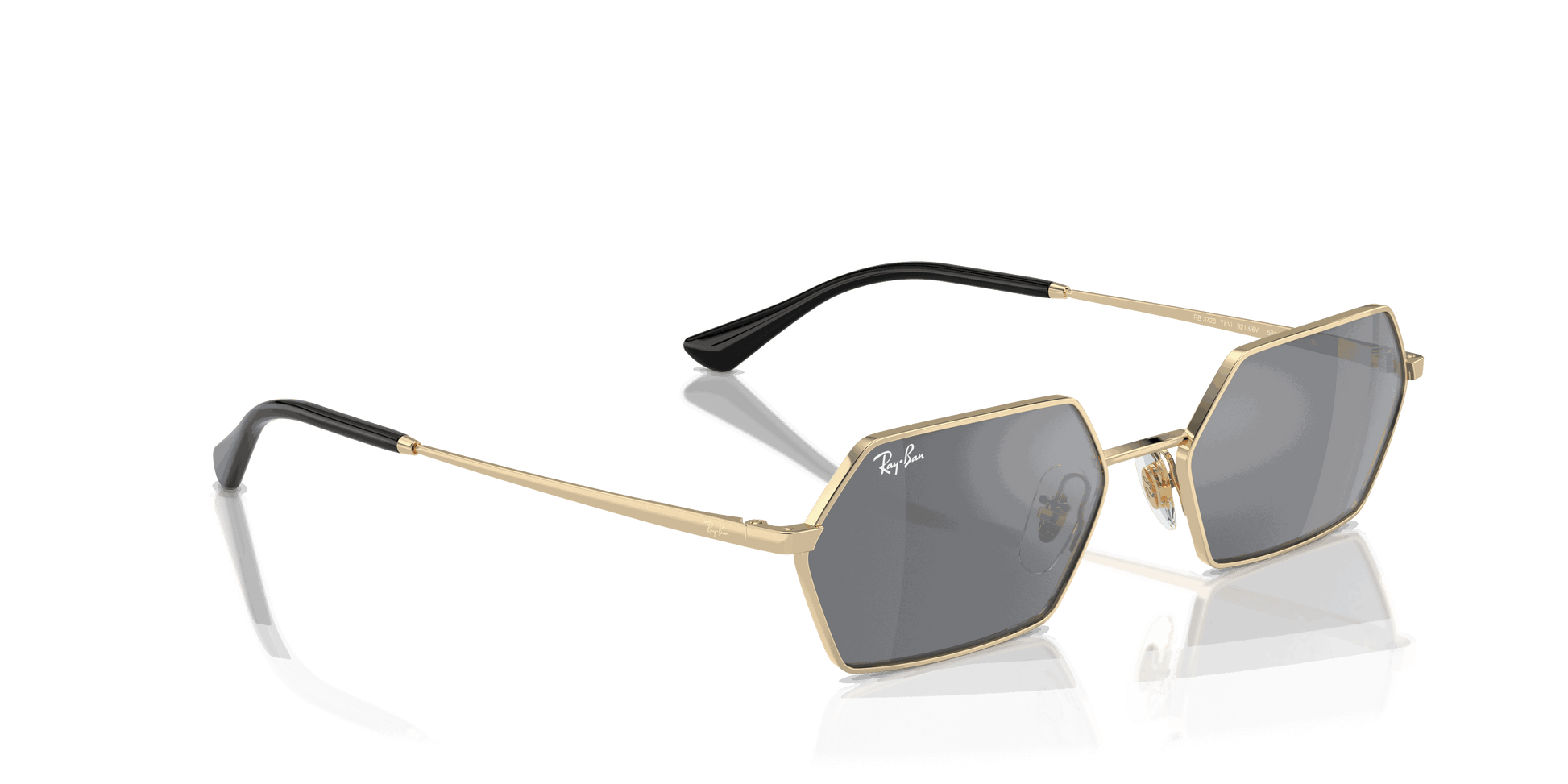 [Dark Grey Lenses, Polished Light Gold Frame]