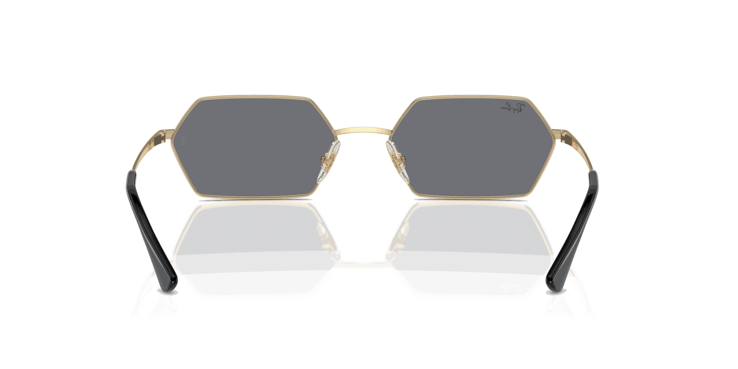[Dark Grey Lenses, Polished Light Gold Frame]