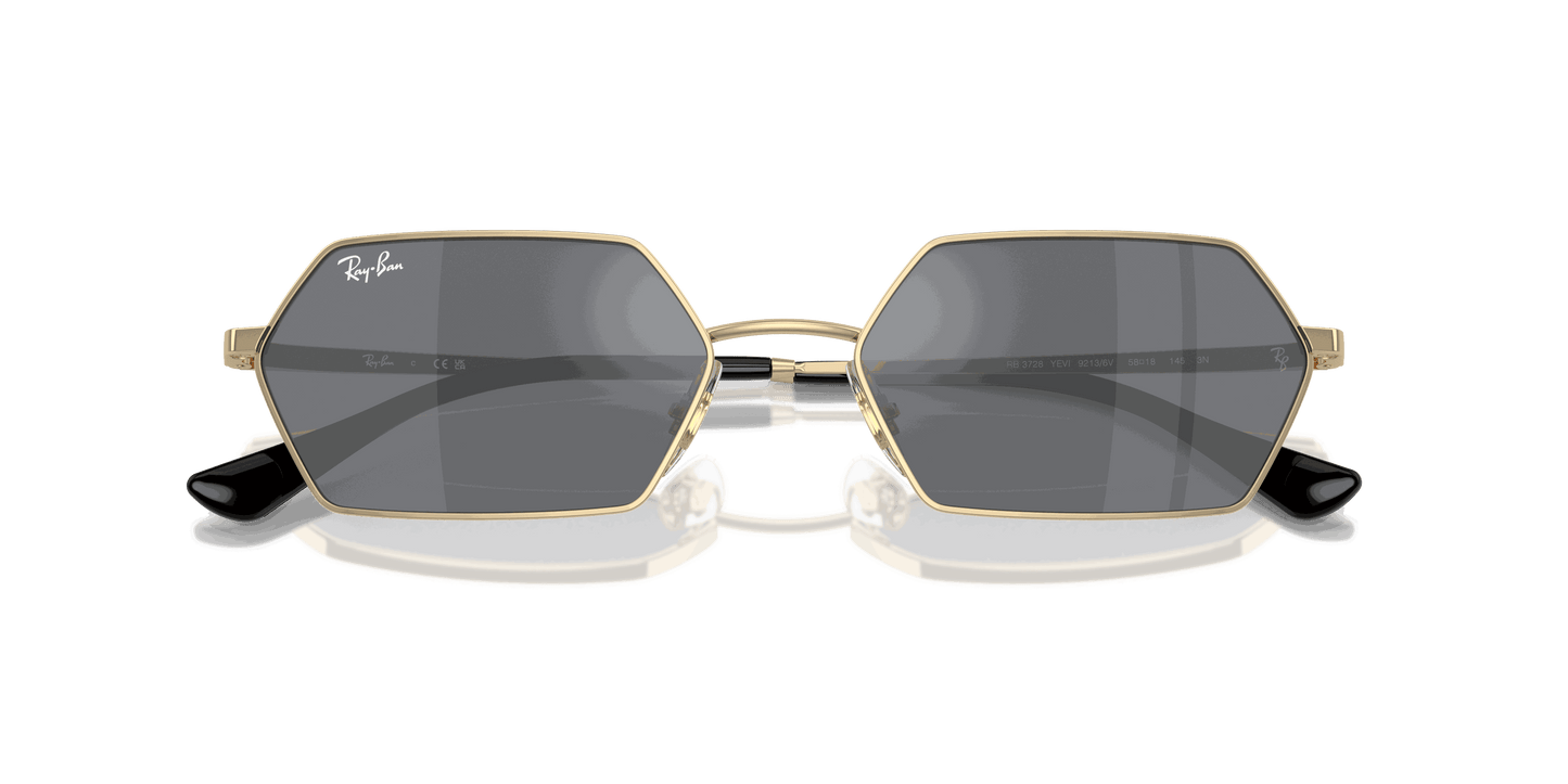 [Dark Grey Lenses, Polished Light Gold Frame]