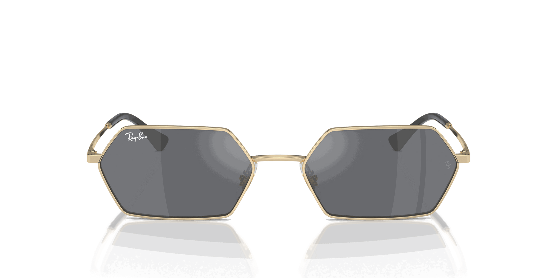 [Dark Grey Lenses, Polished Light Gold Frame]
