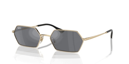 [Dark Grey Lenses, Polished Light Gold Frame]