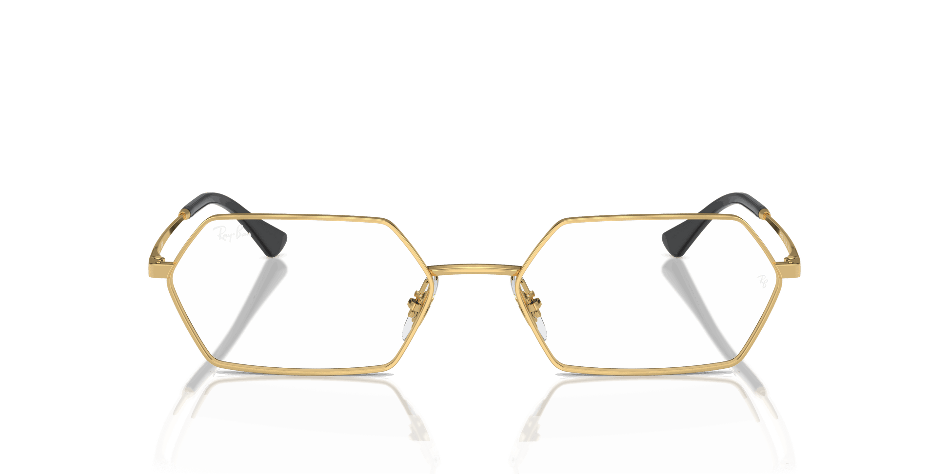 [Clear Lenses, Polished Arista Gold Frame]