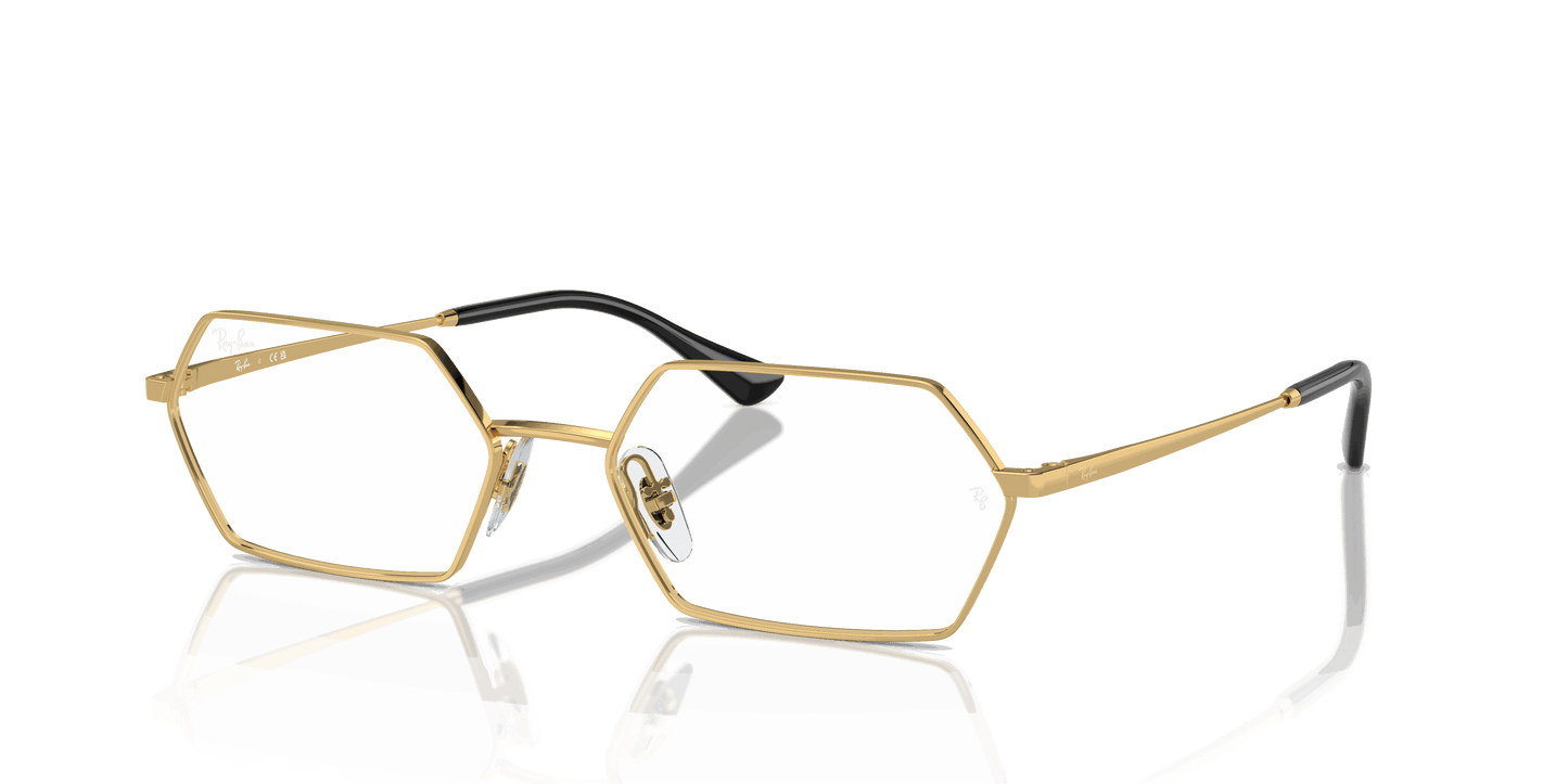 [Clear Lenses, Polished Arista Gold Frame]