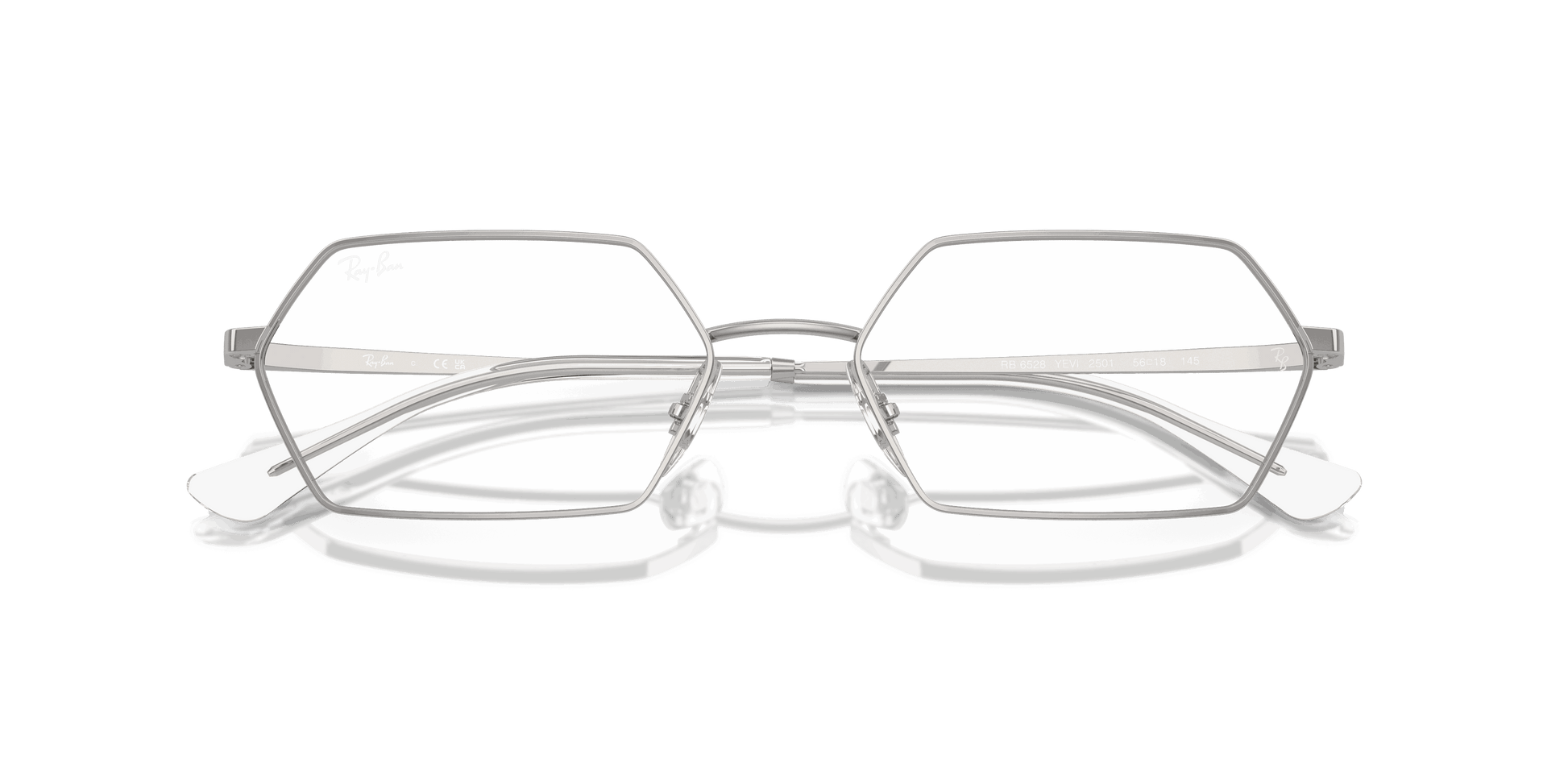 [Clear Lenses, Polished Silver Frame]