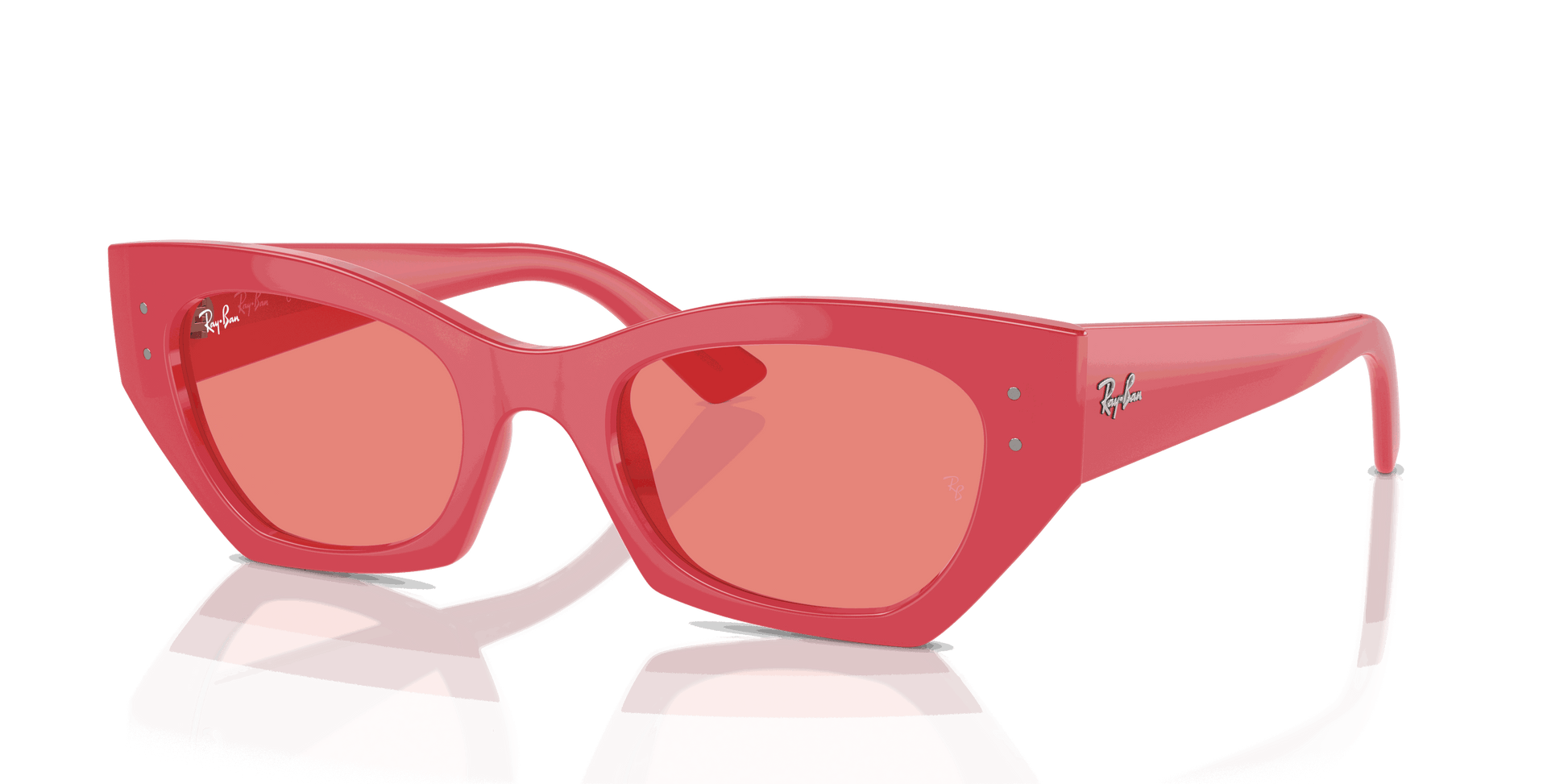 [Pink Lenses, Polished Red Cherry Frame]