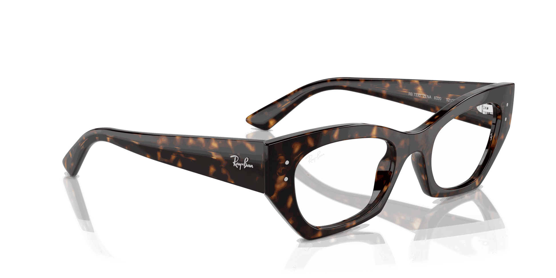 [Clear Lenses, Polished Havana Frame]
