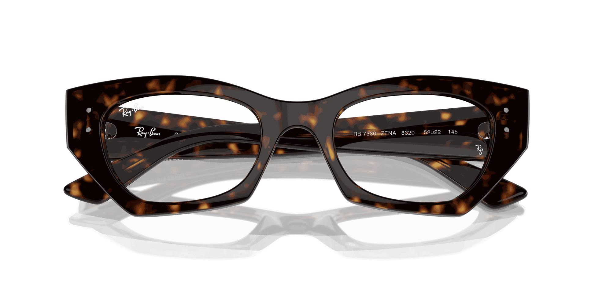 [Clear Lenses, Polished Havana Frame]