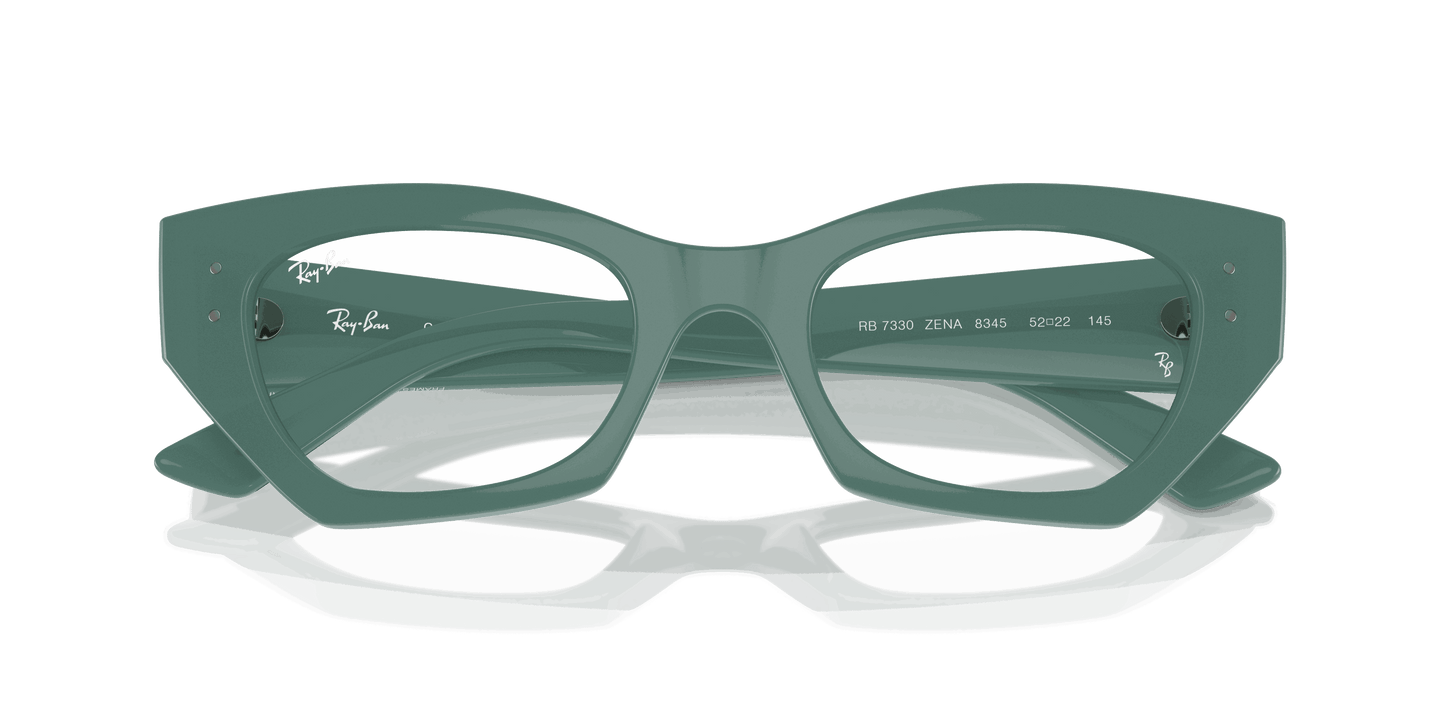[Clear Lenses, Polished Algae Green Frame]
