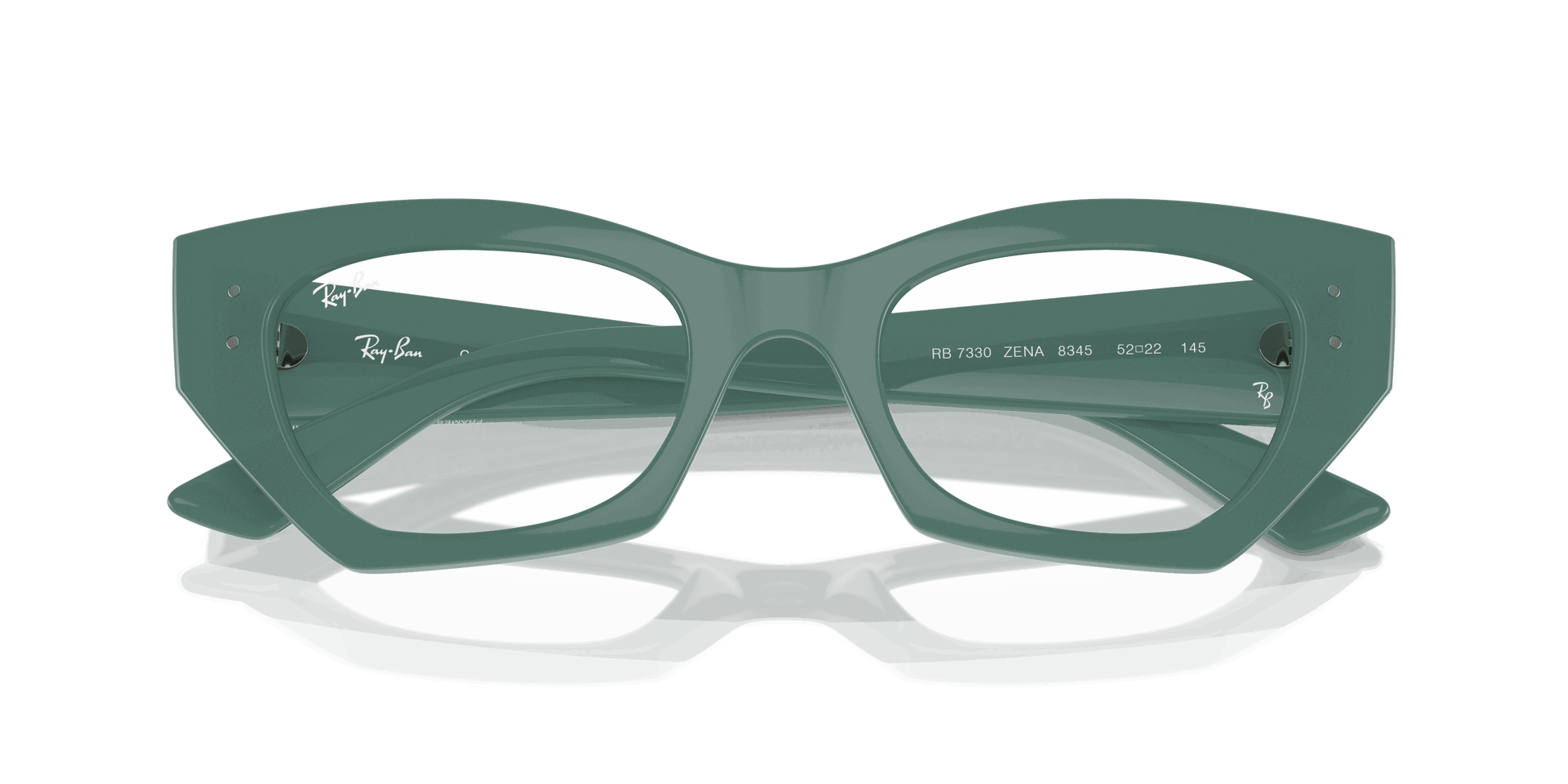 [Clear Lenses, Polished Algae Green Frame]