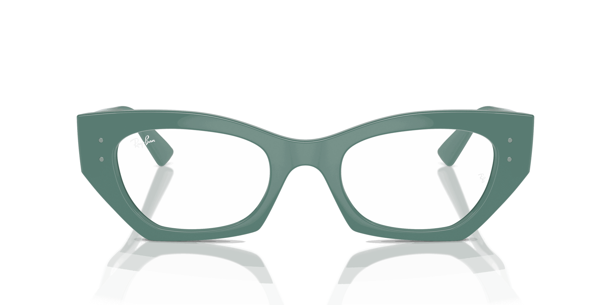 [Clear Lenses, Polished Algae Green Frame]