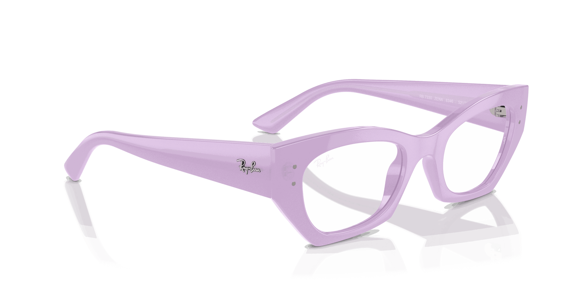 [Clear Lenses, Polished Lilac Frame]