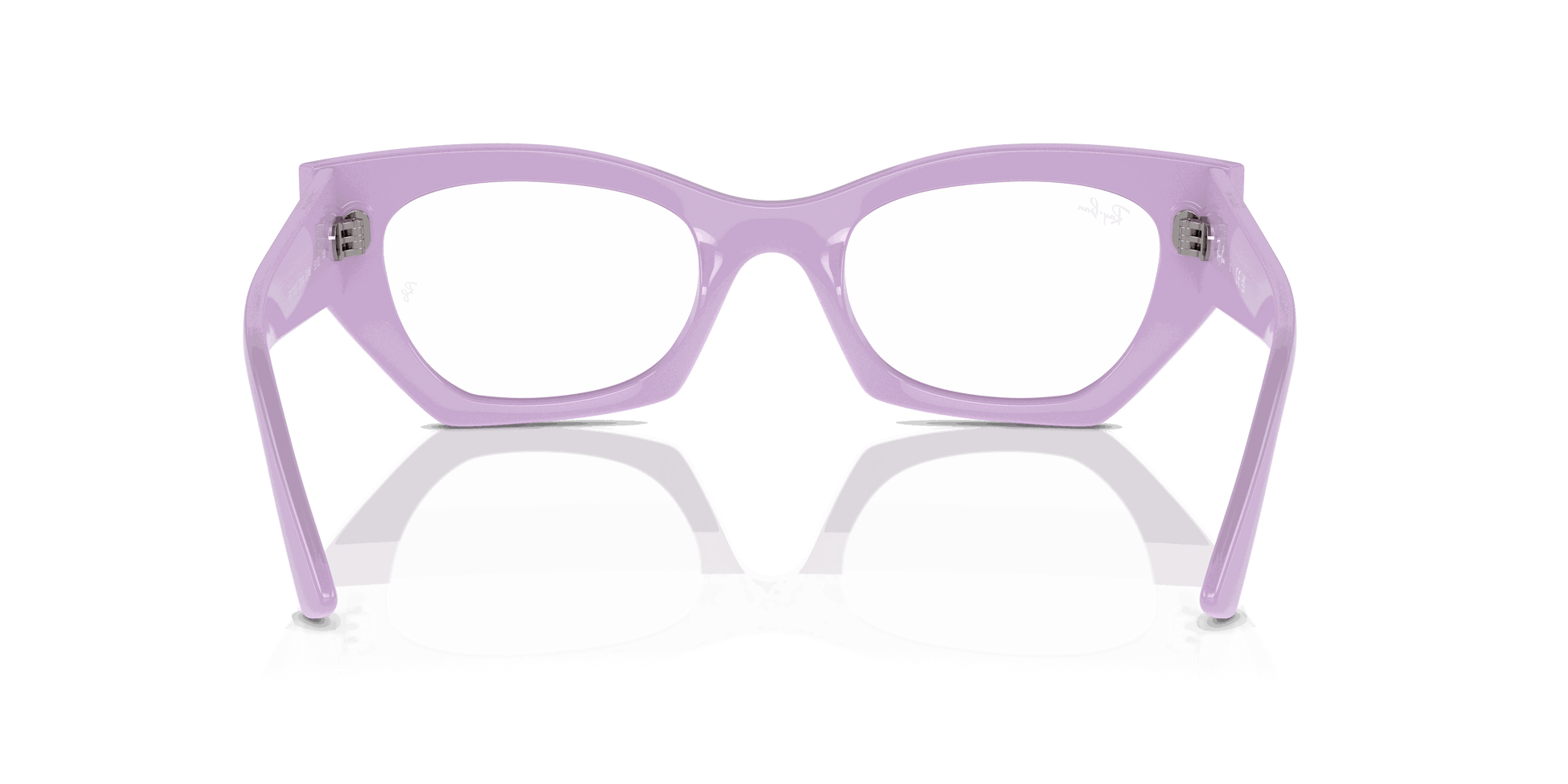 [Clear Lenses, Polished Lilac Frame]