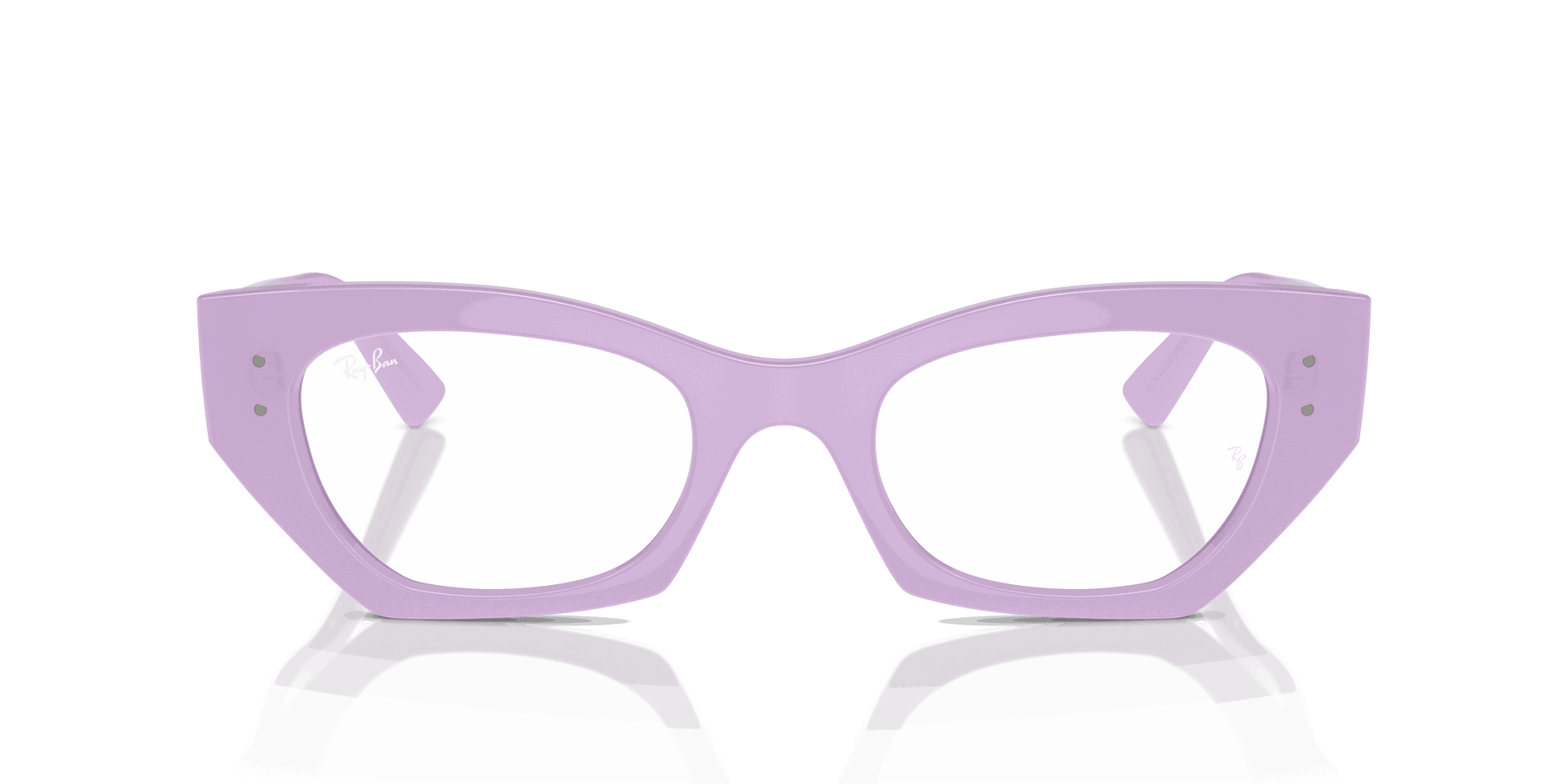 [Clear Lenses, Polished Lilac Frame]