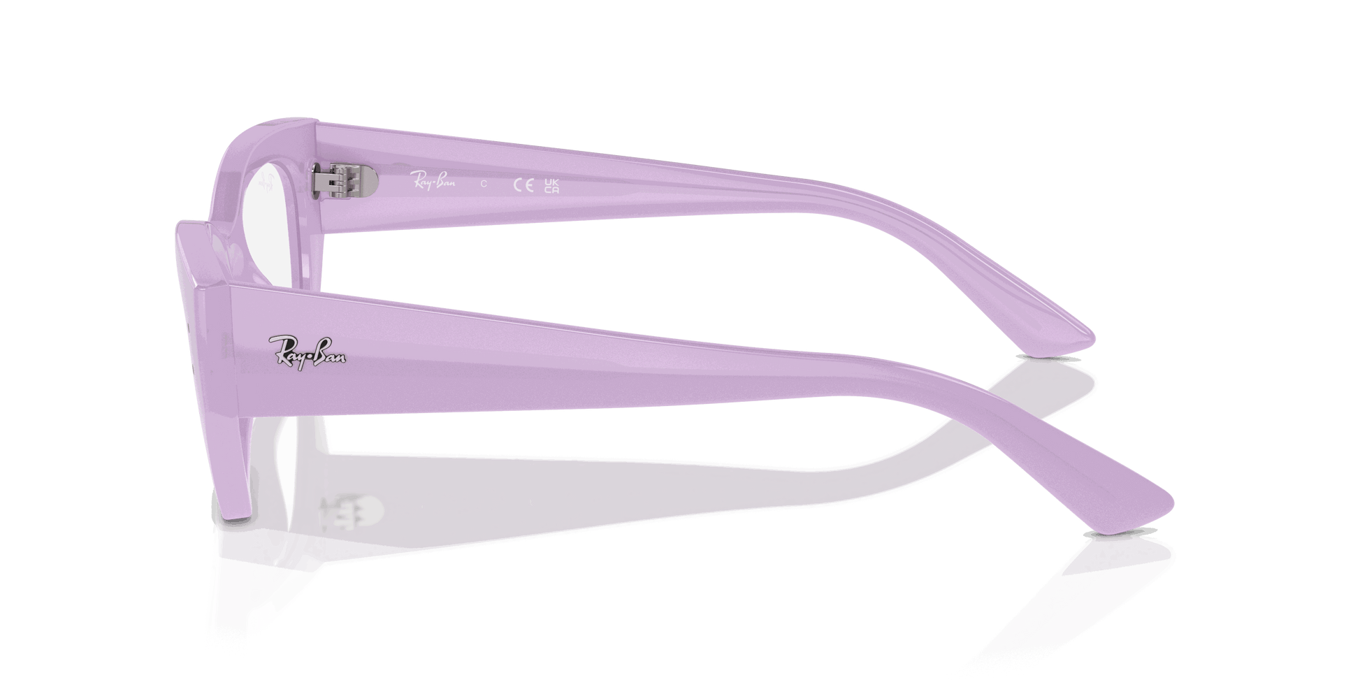 [Clear Lenses, Polished Lilac Frame]