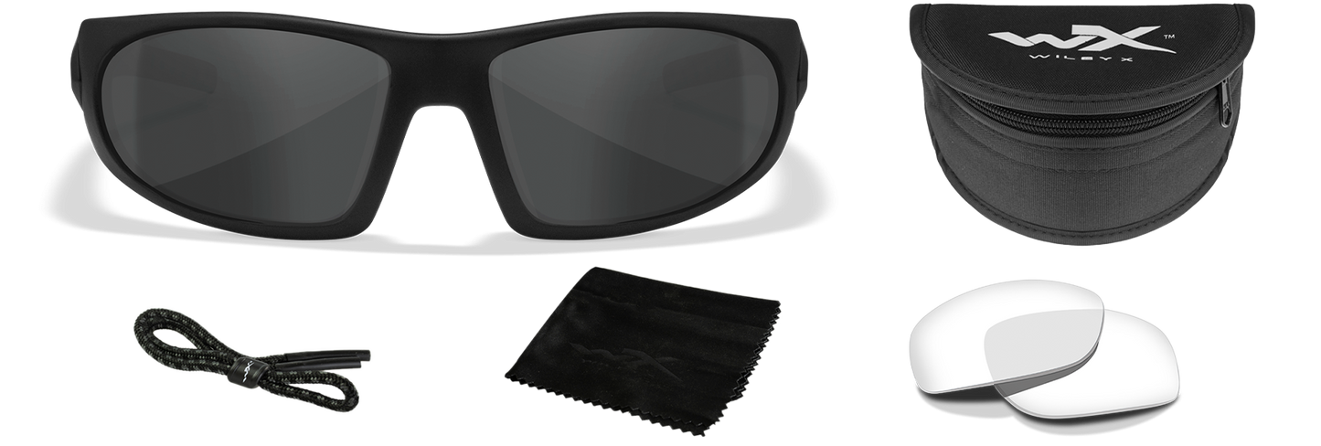 [Matte Black/Clear, Smoke Grey]