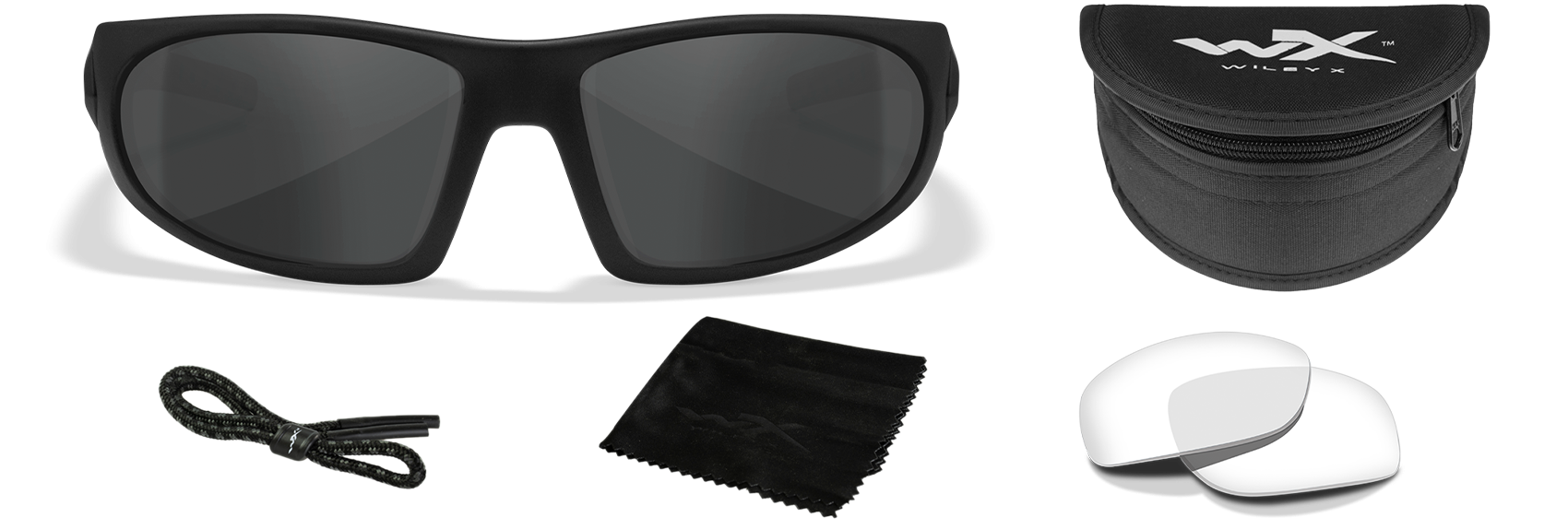 [Matte Black/Clear, Smoke Grey]