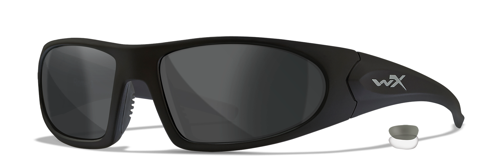 [Matte Black/Clear, Smoke Grey]
