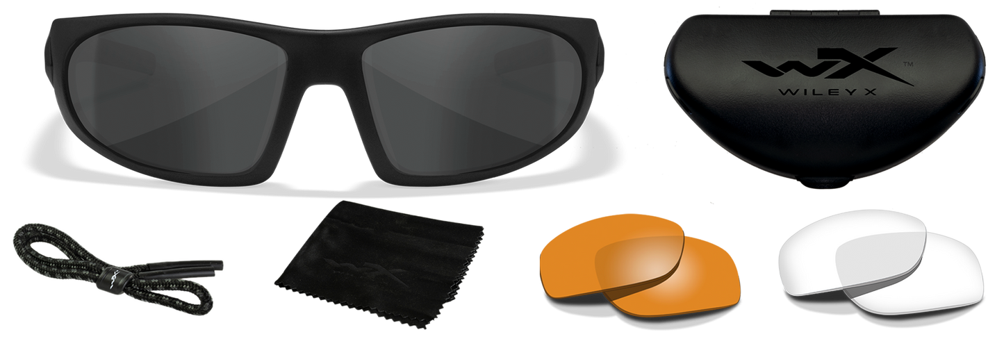[Matte Black/Clear, Smoke Grey, Light Rust]