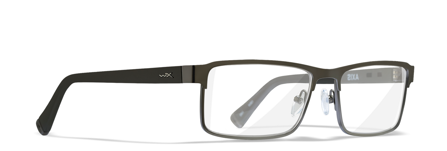 [Dark Gunmetal with Matte Utility Green Temples/Clear]