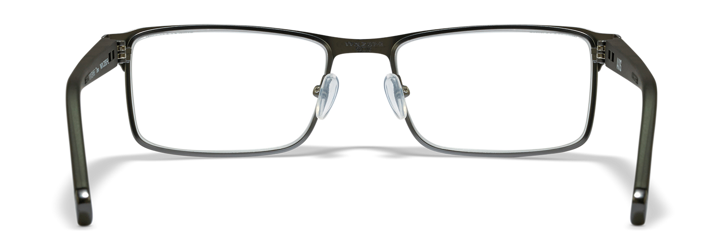 [Dark Gunmetal with Matte Utility Green Temples/Clear]