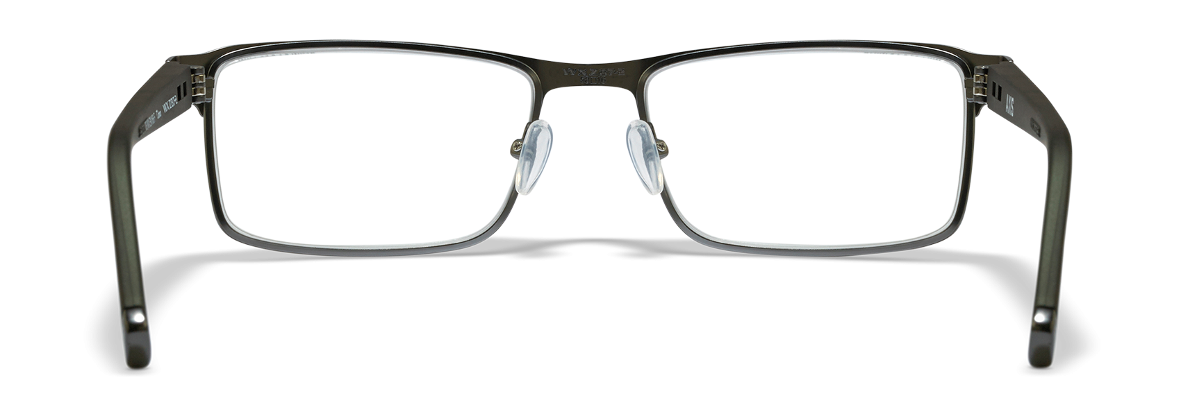 [Dark Gunmetal with Matte Utility Green Temples/Clear]