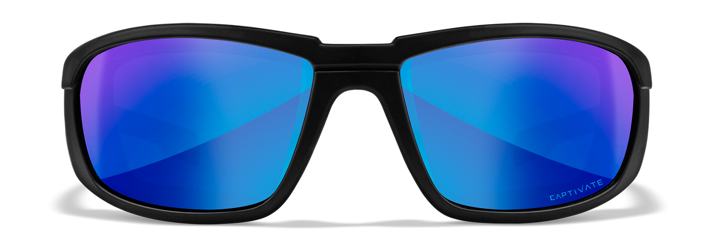 [Matte Black/CAPTIVATE™ Polarized Blue Mirror]