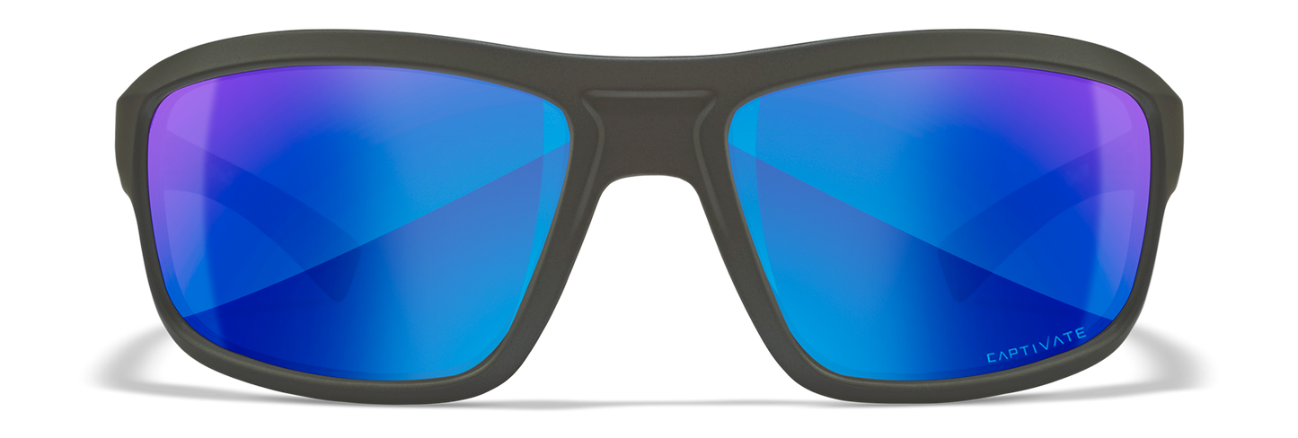 [Matte Graphite/CAPTIVATE™ Polarized Blue Mirror]