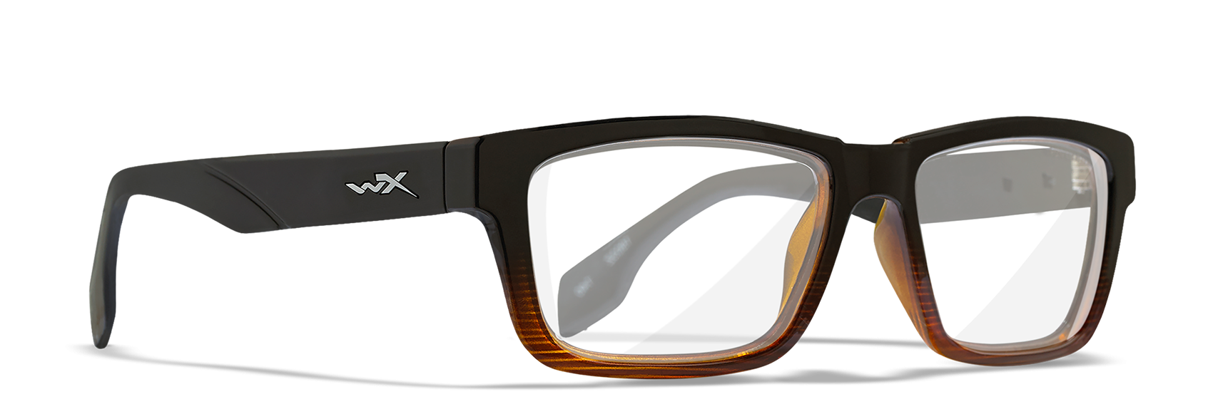 [Gloss Black To Brown Stripe/Clear]