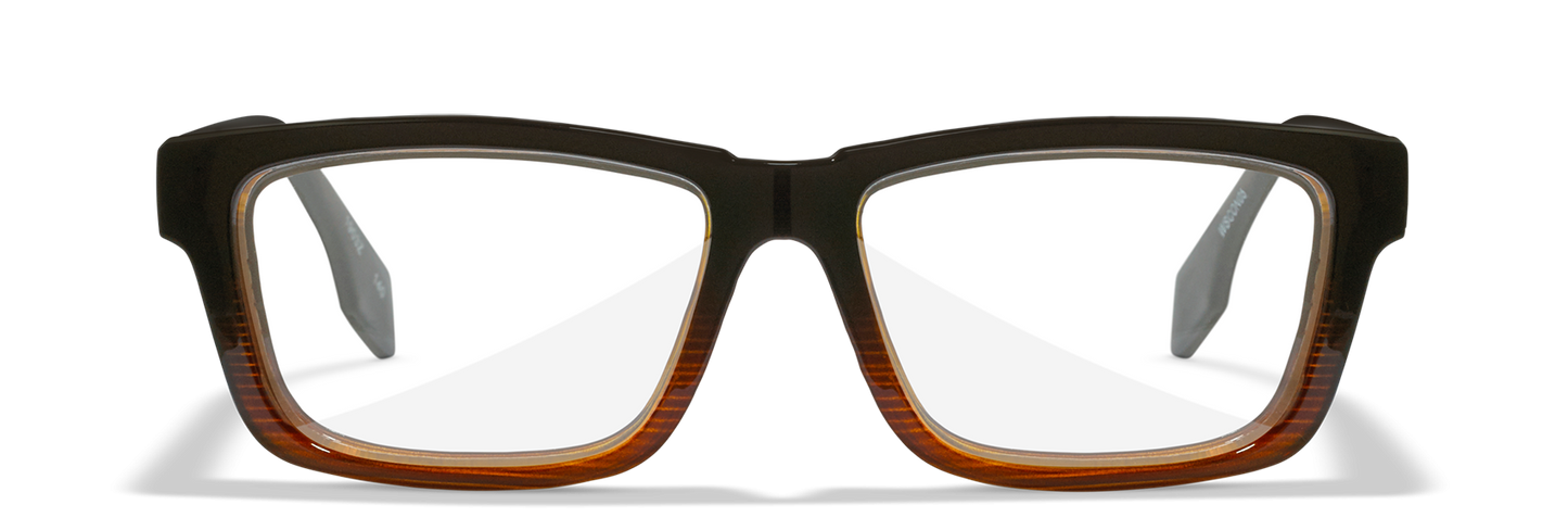 [Gloss Black To Brown Stripe/Clear]