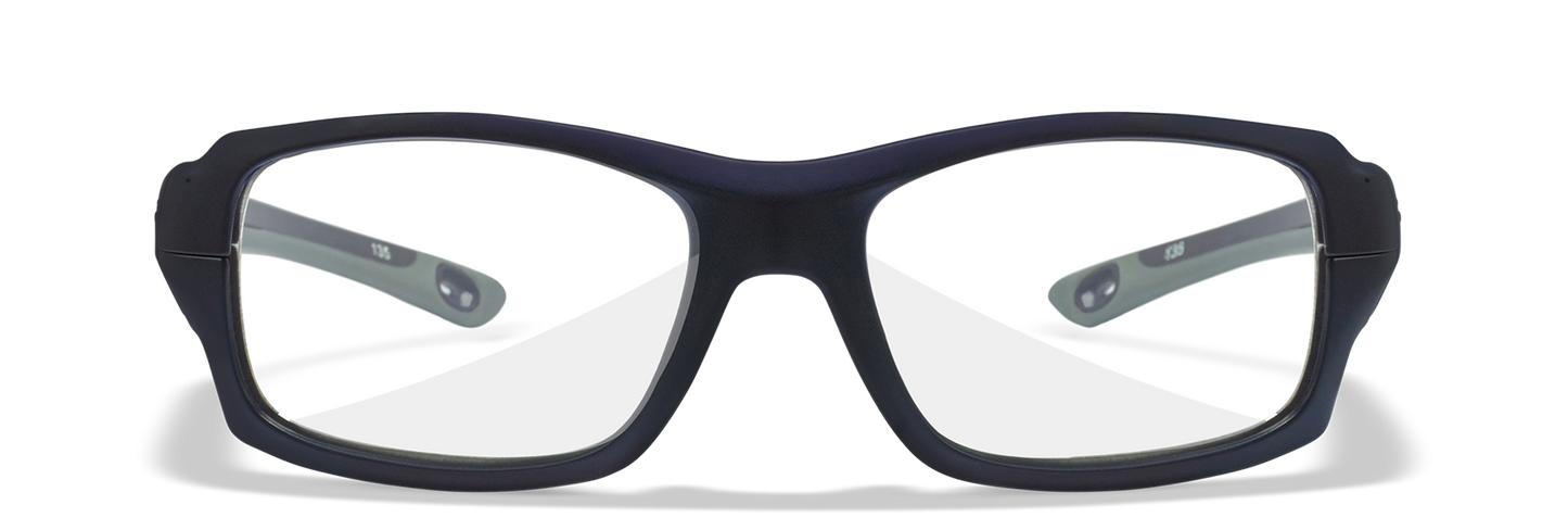 [Matte Blue Indigo and Grey/Clear]