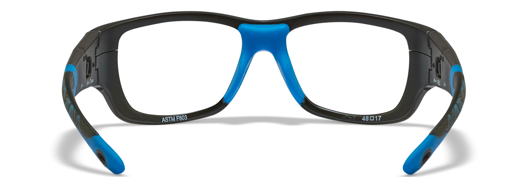 [Matte Black and Lightning Electric Blue/Clear]