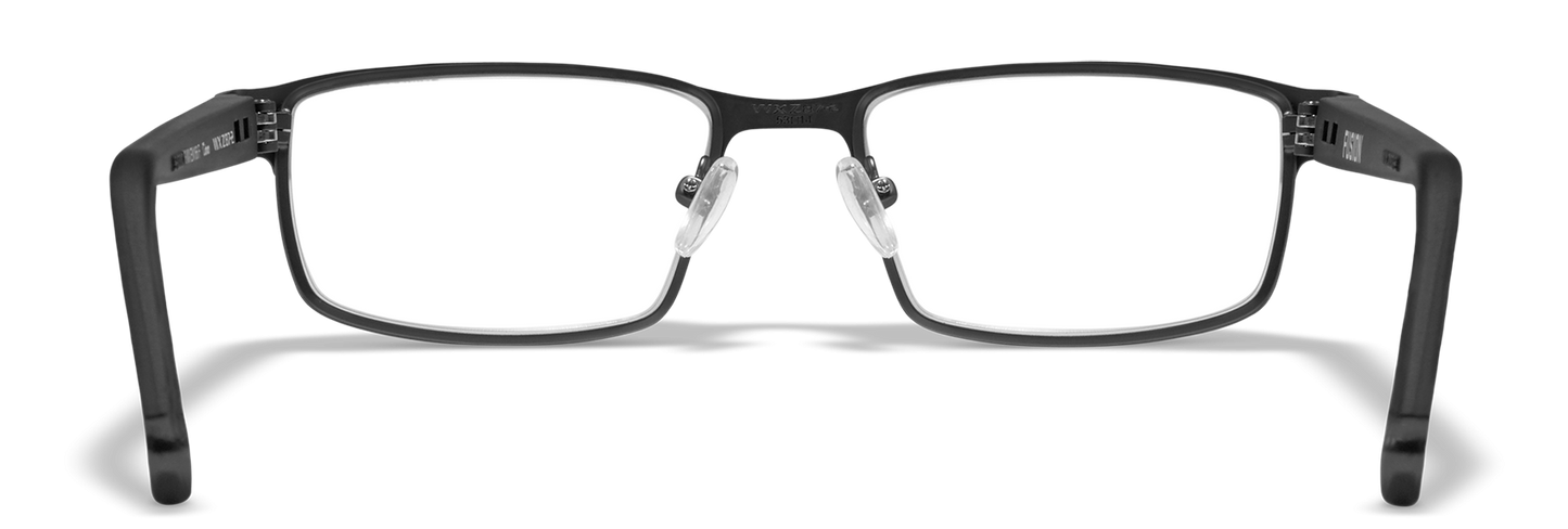 [Matte Black with Gunmetal Temples/Clear]
