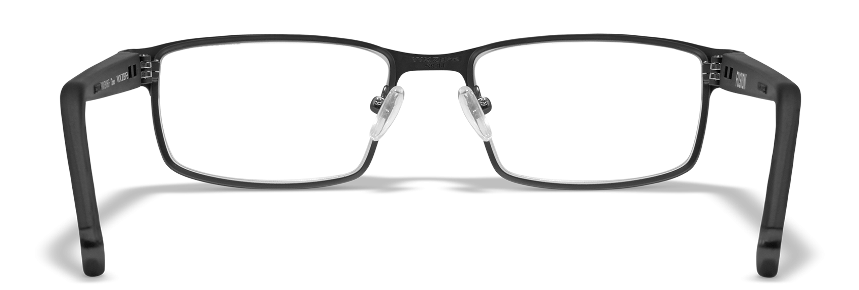 [Matte Black with Gunmetal Temples/Clear]