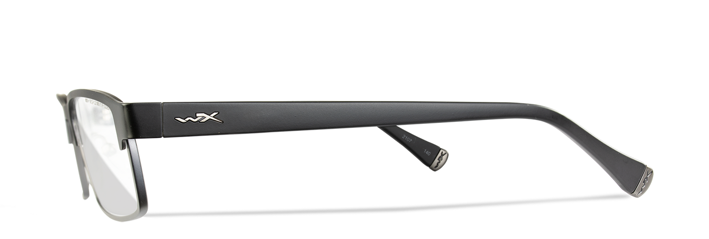 [Matte Black with Gunmetal Temples/Clear]