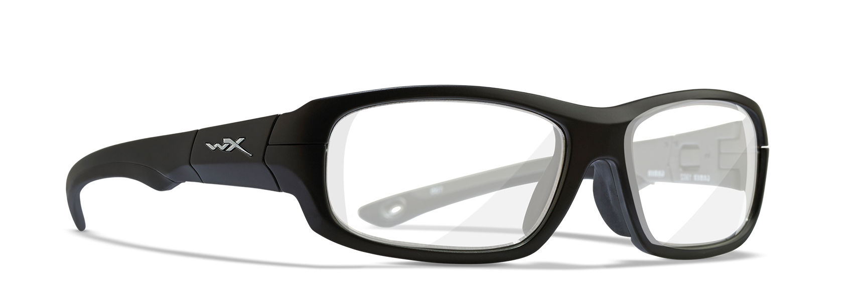 [Matte Black and Dark Silver/Clear]