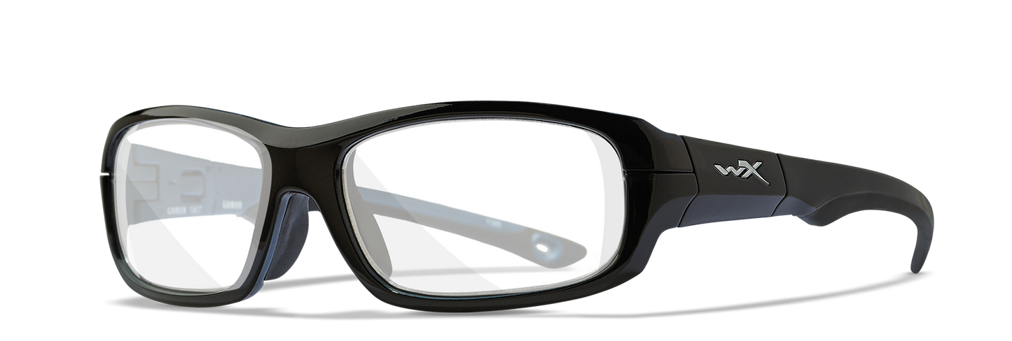 [Gloss Black and Metallic Blue/Clear]