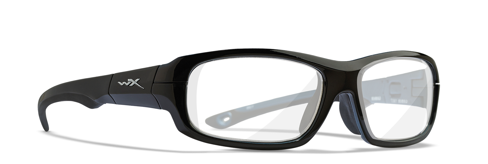 [Gloss Black and Metallic Blue/Clear]